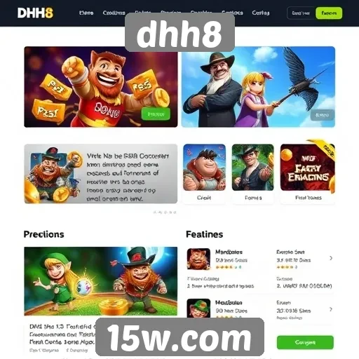 Visão geral do site dhh8 e suas funcionalidades